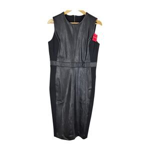 SPANX WOMEN’S HIGH SUPPORT LUXE BLACK LEATHER‑LIKE FINISH SHAPEWEAR – SIZE LARGE